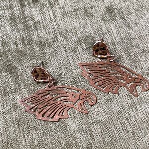 Gold Eagle Earrings